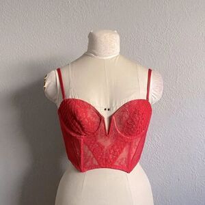 Victorias Secret Red Bustier Size 34C (Bundle 3 for 30 Deal)